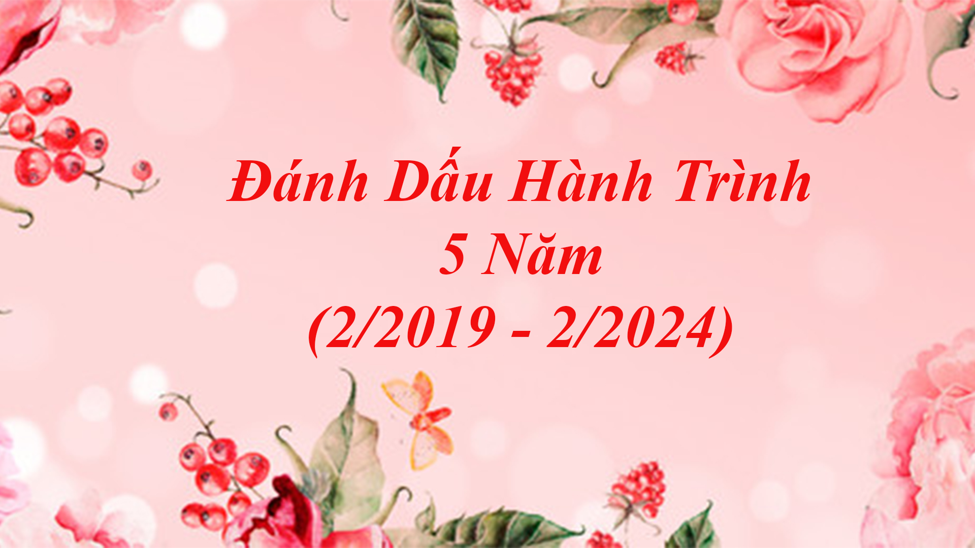 ĐÁNH DẤU CHẶNG ĐƯỜNG HÀNH TRÌNH 5 NĂM (2/2019-2/2024)